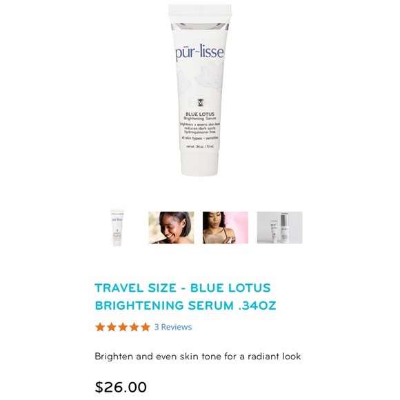 new purlisse ☺︎︎ Blue Lotus Brightening Serum ☺︎︎ Radiance Luminosity Clarity ☺︎ - Picture 7 of 16